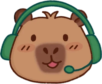 Maky with a headset